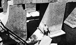 Подземные каменные конструкции. Храм Абидос (Египет)
