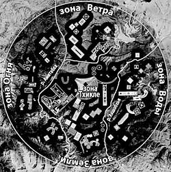 Карта-схема комплекса Кайласа